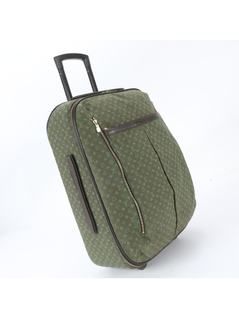 Louis Vuitton Monogram Mini Annette Leather Suitcase Carry Case Bag